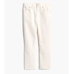 Madewell The High-Rise Slim Boyjean in Tile White Womens size 32